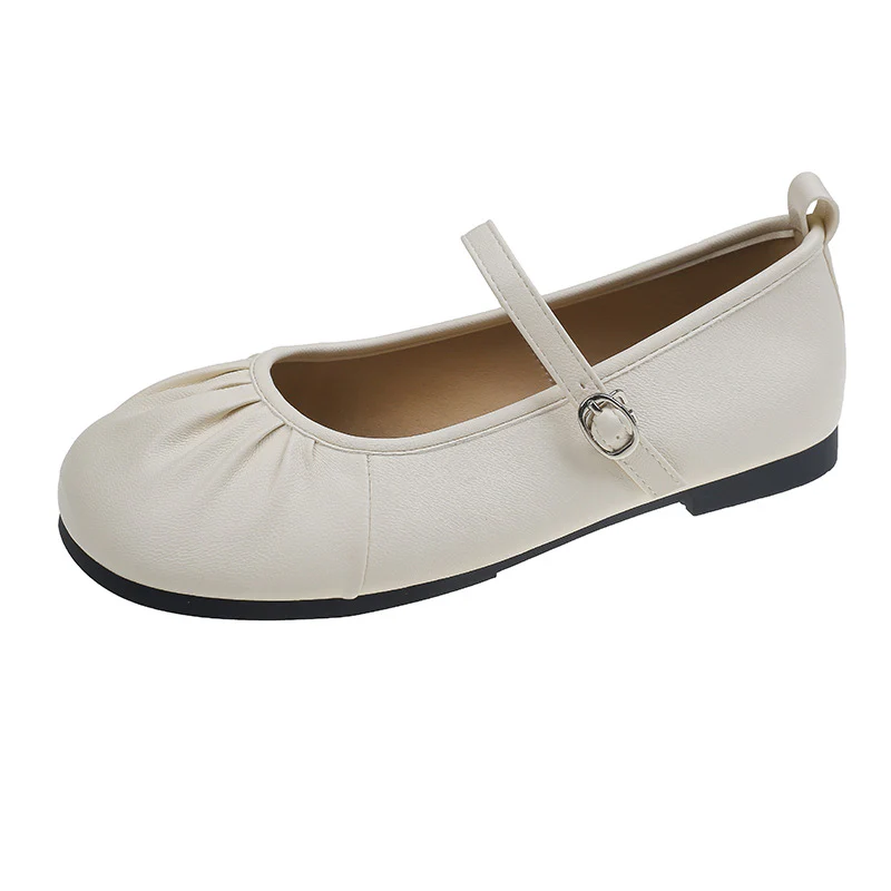 Damen Ballerinas mit modischem Riemchen und femininer Faltenoptik Heidi Mode - Image 7