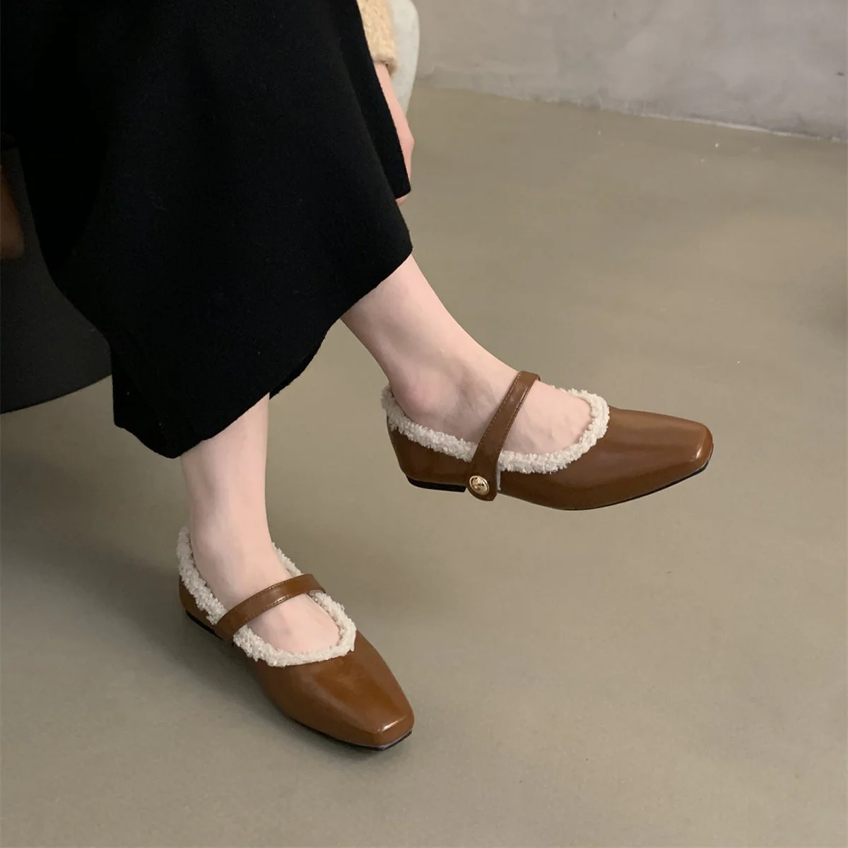 Damen Ballerinas mit modischem Riemchen und weichem Innenfutter Heidi Mode - Image 2