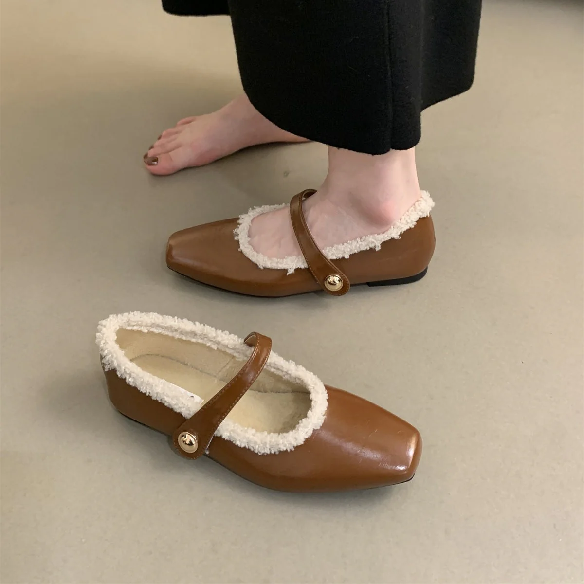 Damen Ballerinas mit modischem Riemchen und weichem Innenfutter Heidi Mode - Image 3