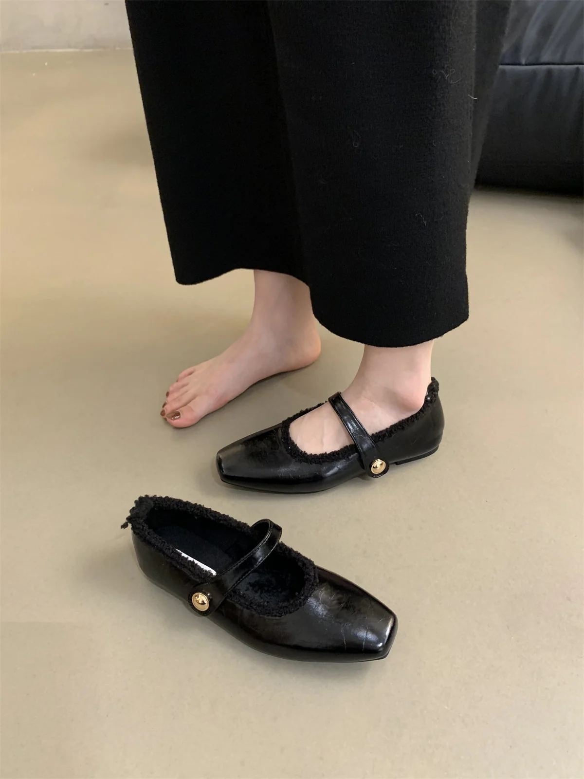 Damen Ballerinas mit modischem Riemchen und weichem Innenfutter Heidi Mode - Image 7