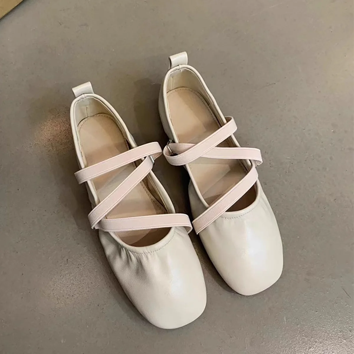 Damen Ballerinas mit modischem Riemen und komfortablem Fußbett Heidi Mode - Image 8