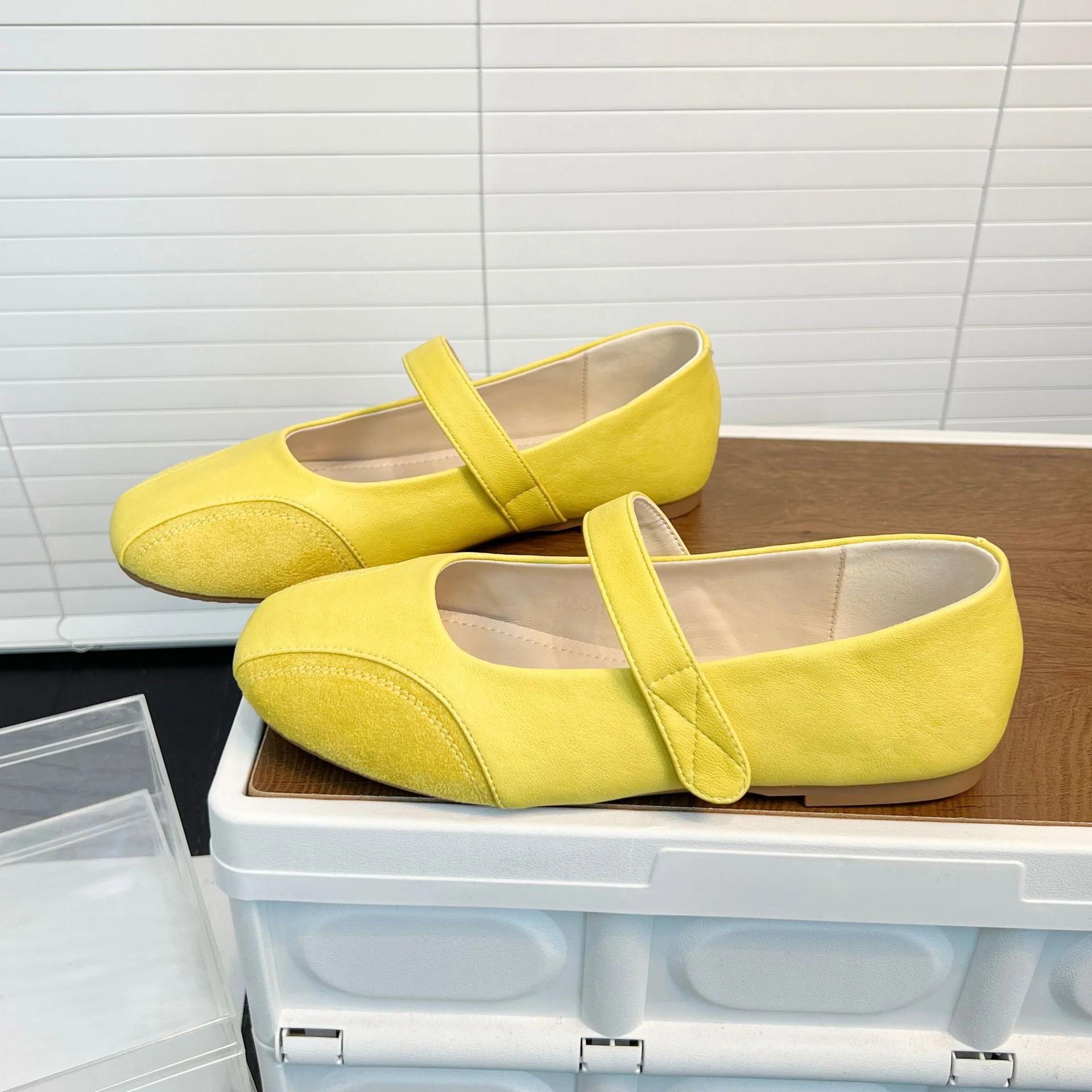 Damen Ballerinas mit modischem Riemenschluss aus hochwertigem Leder Heidi Mode - Image 7