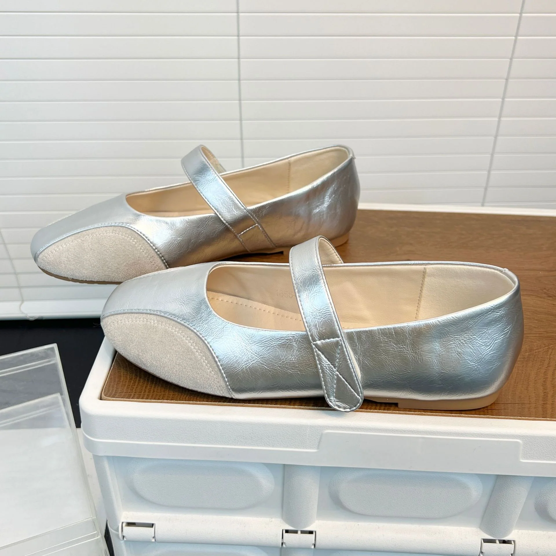 Damen Ballerinas mit modischem Riemenschluss aus hochwertigem Leder Heidi Mode - Image 9