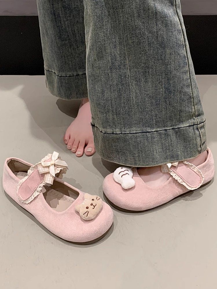 Damen Ballerinas mit niedlichem Tiermotiv und verstellbarem Riemen Heidi Mode - Image 8