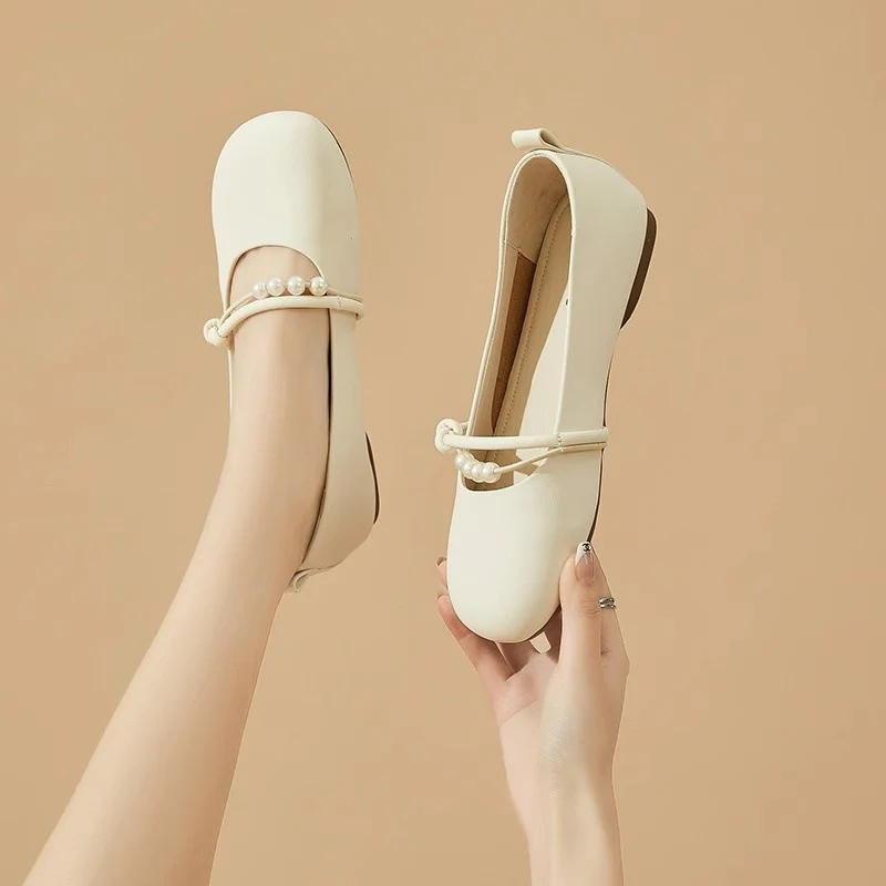 Damen Ballerinas mit perlenverziertem Riemen und elegantem Design Heidi Mode - Image 2