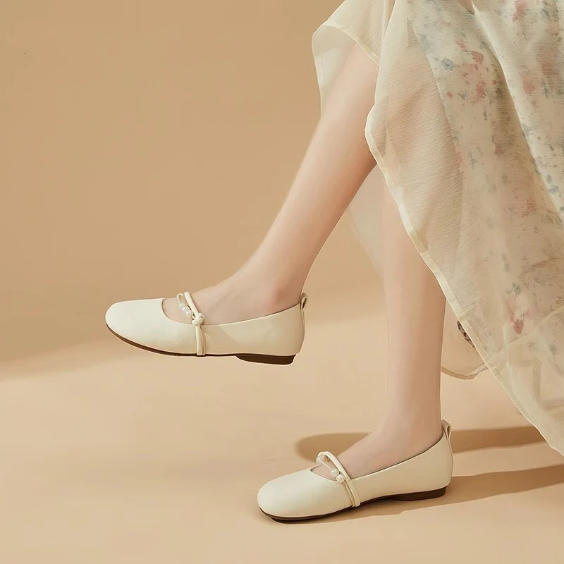 Damen Ballerinas mit perlenverziertem Riemen und elegantem Design Heidi Mode - Image 3