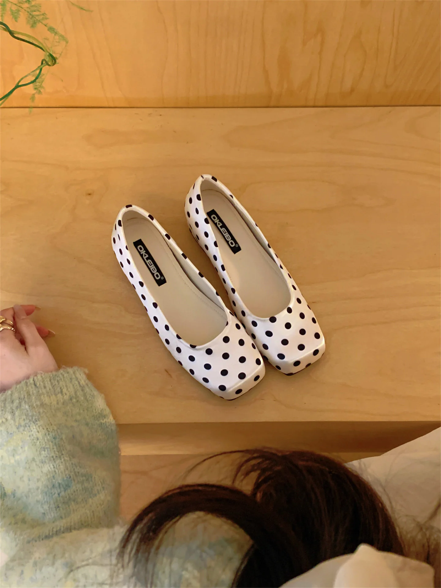 Damen Ballerinas mit polka Punkte Design und komfortablem Innenfutter Heidi Mode - Image 6
