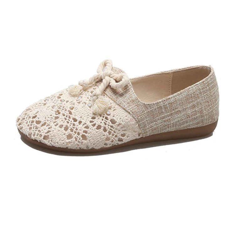 Damen Ballerinas mit Raffinierter Häkelspitze und Hochwertigem Obermaterial Heidi-Mode - Image 5