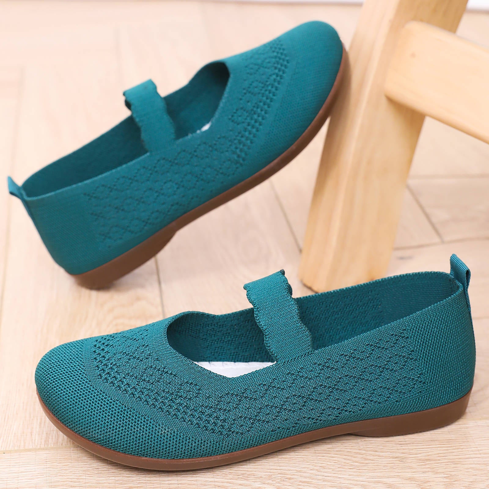 Damen Ballerinas mit rutschfester Sohle und atmungsaktivem Obermaterial Heidi Mode - Image 2