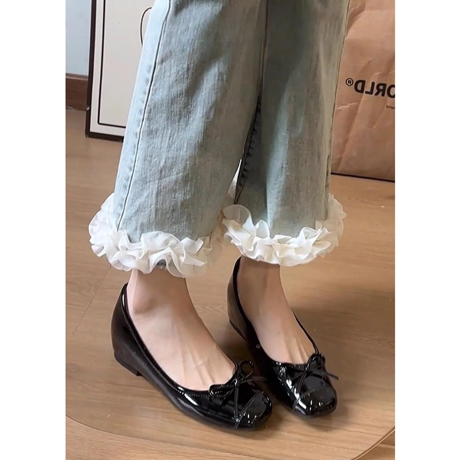 Damen Ballerinas mit verspieltem Schleifen-Design Heidi Mode - Image 5