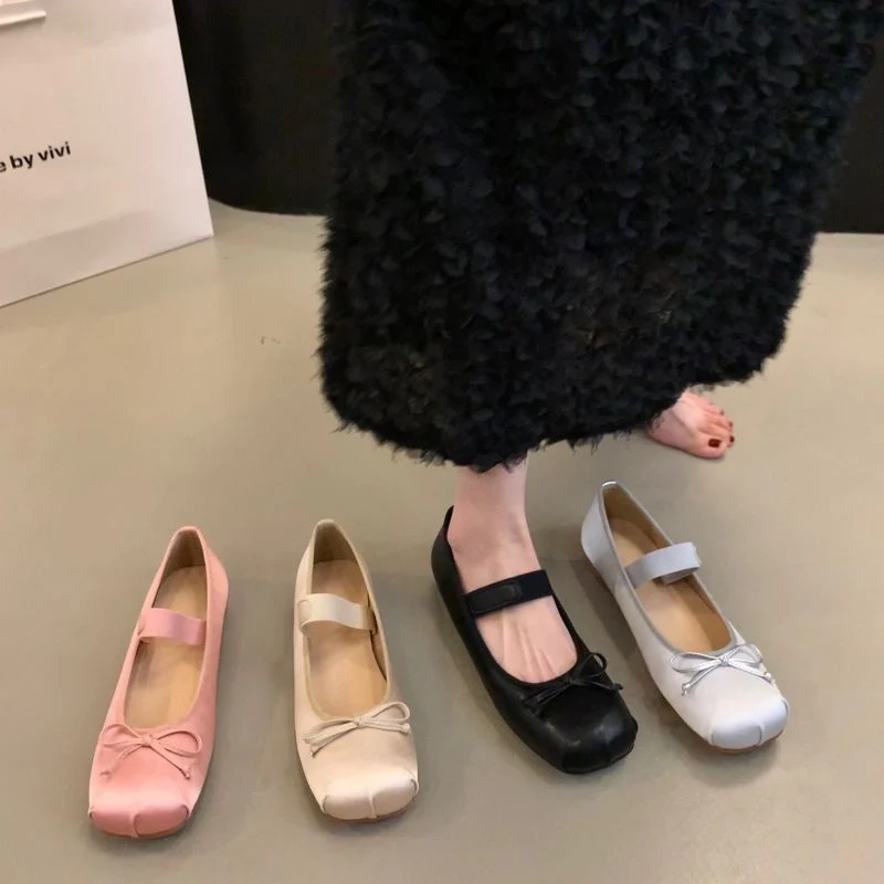 Damen Ballerinas mit verstellbarem Riemen und elegantem Schleifenakzent Heidi Mode - Image 2