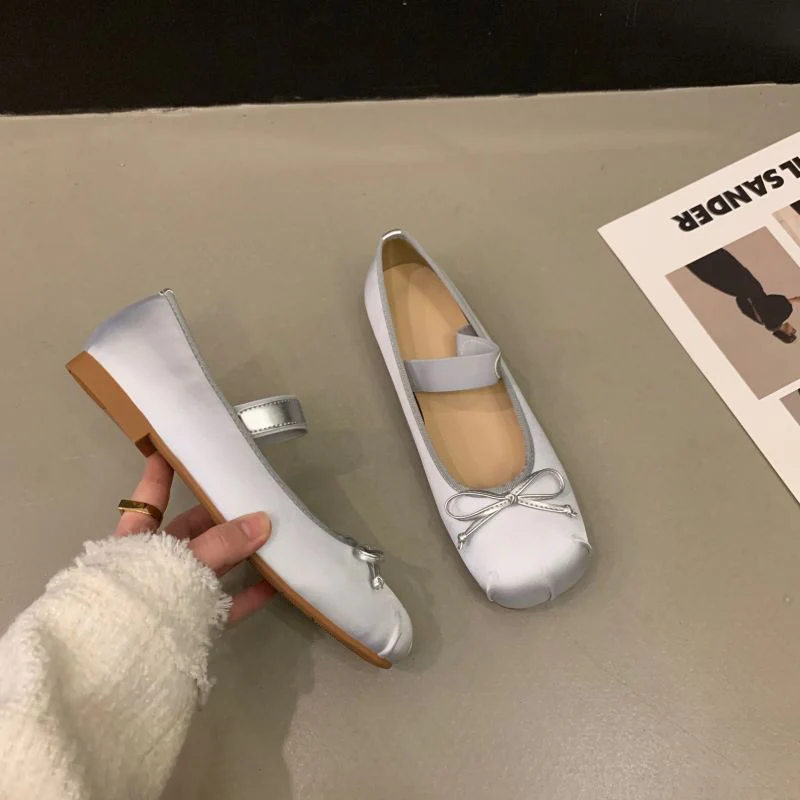 Damen Ballerinas mit verstellbarem Riemen und elegantem Schleifenakzent Heidi Mode - Image 4