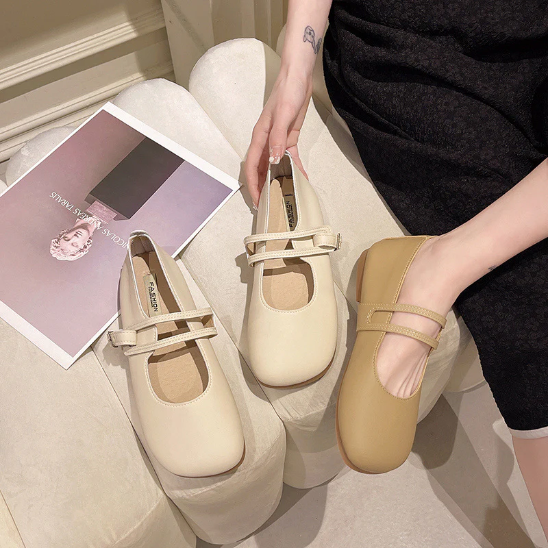 Damen Ballerinas mit verstellbarem Riemen und weichem Innenfutter Heidi Mode - Image 2