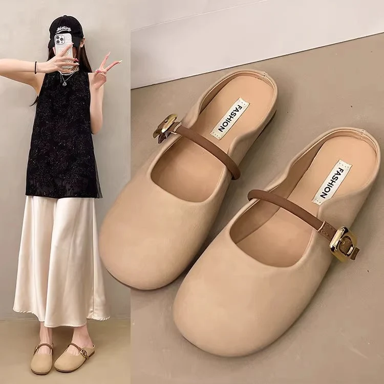 Damen Ballerinas mit verstellbarem Riemen und weichem Innenfutter Heidi Mode - Image 4