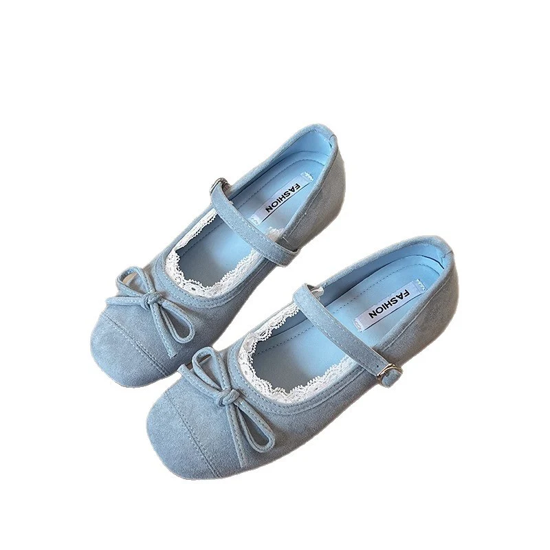 Damen Ballerinas mit verstellbarem Riemen und zarten Spitzendetails Heidi Mode - Image 5