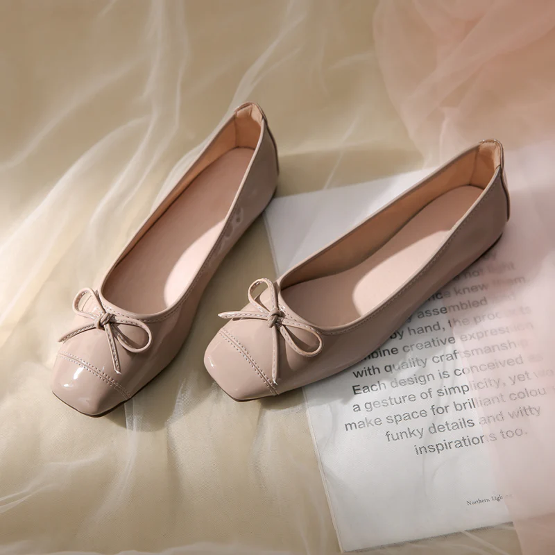 Damen Ballerinas mit zartem Schleifendetail und weichem Innenfutter Heidi Mode - Image 8