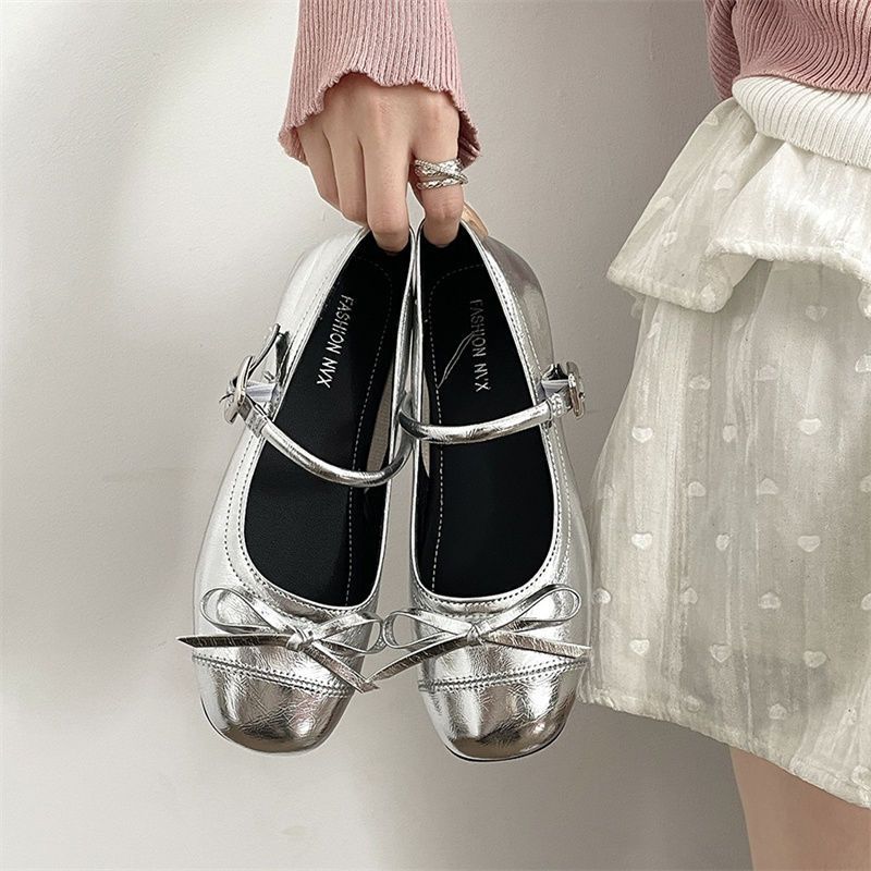 Damen Ballerinas mit zarter Spitzenapplikation und elegantem Riemen Heidi Mode - Image 4