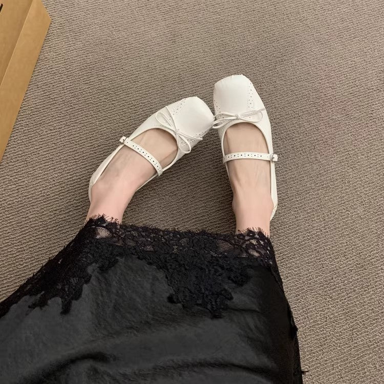 Damen Ballerinas mit zierlicher Schleife und komfortablem Fußbett Heidi Mode - Image 4