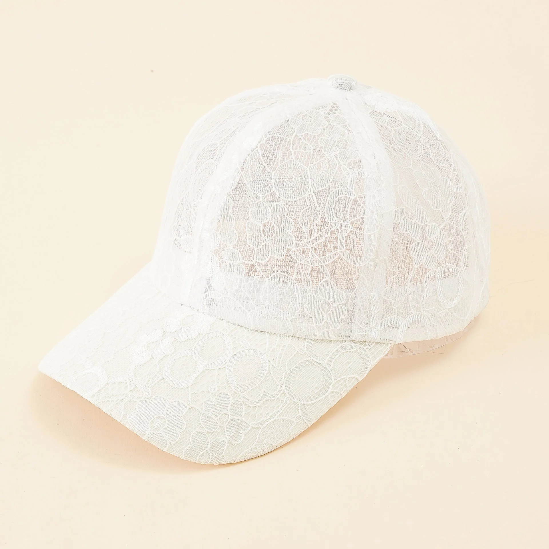 Damen Baseballmütze mit Elegantem Spitzenmuster und Atmungsaktiver Struktur Heidi-Mode - Image 2