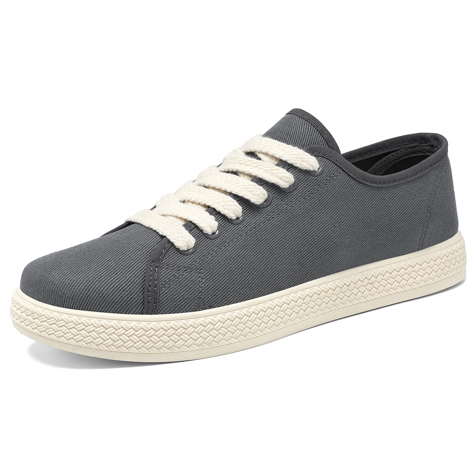 Damen Baumwoll-Sneaker mit natürlichem Obermaterial und rutschfester Sohle Heidi Mode - Image 5