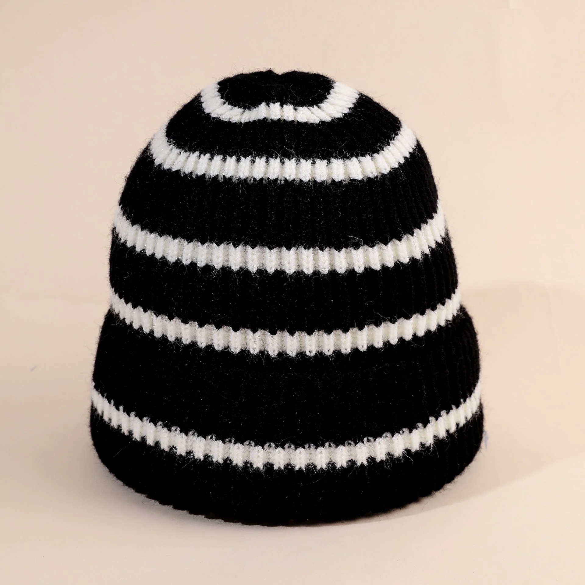 Damen Beanie-Mütze mit Gestreiftem Design und Weichem Innenfutter Heidi-Mode - Image 7