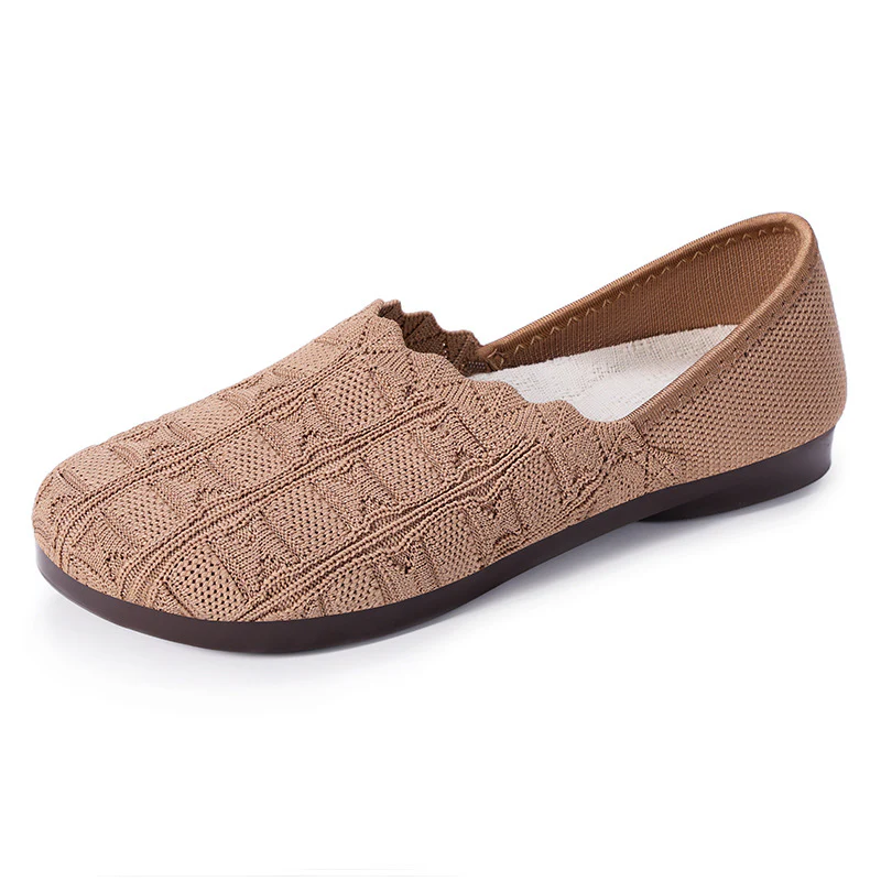 Damen Bequeme Ballerinas aus atmungsaktivem Strickmaterial Heidi Mode - Image 8