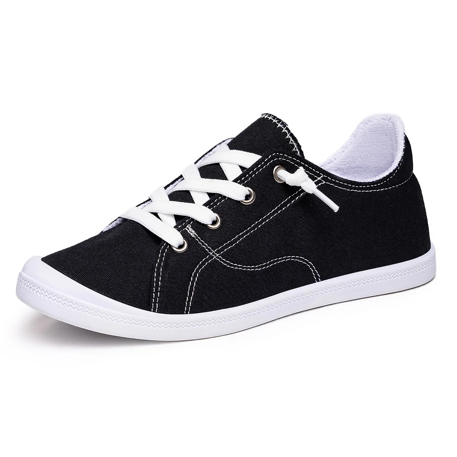 Damen Bequeme Canvas Sneakers mit atmungsaktiver Innensohle Heidi Mode - Image 5