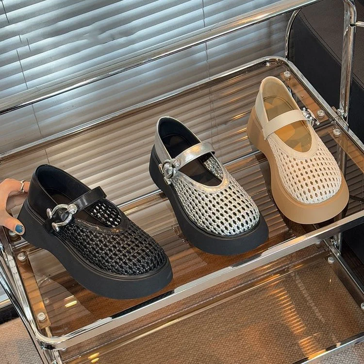 Damen Bequeme Clogs mit atmungsaktivem Netzdesign und verstellbarem Riemen Heidi Mode - Image 3
