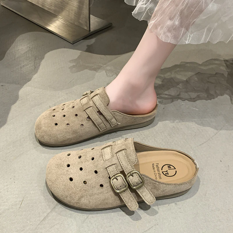 Damen bequeme Clogs mit doppeltem Schnallenverschluss Heidi Mode - Image 10