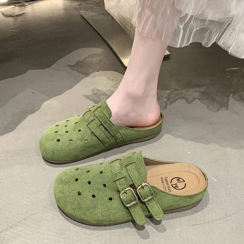 Damen bequeme Clogs mit doppeltem Schnallenverschluss Heidi Mode - Image 6