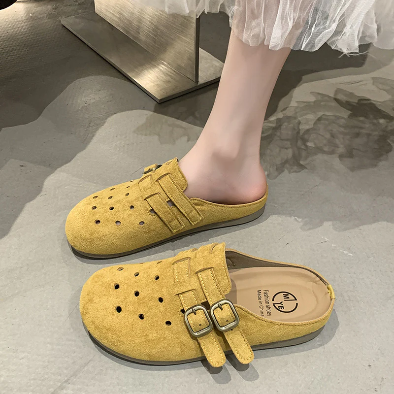 Damen bequeme Clogs mit doppeltem Schnallenverschluss Heidi Mode - Image 9