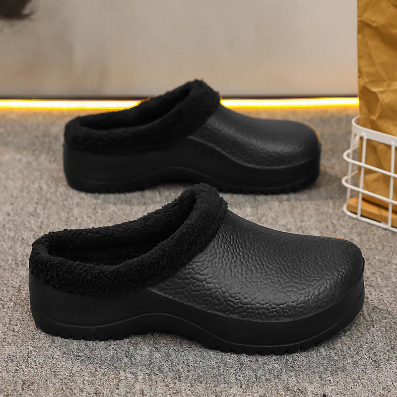 Damen Bequeme Clogs mit kuscheligem Innenfutter und rutschfester Sohle Heidi Mode - Image 2