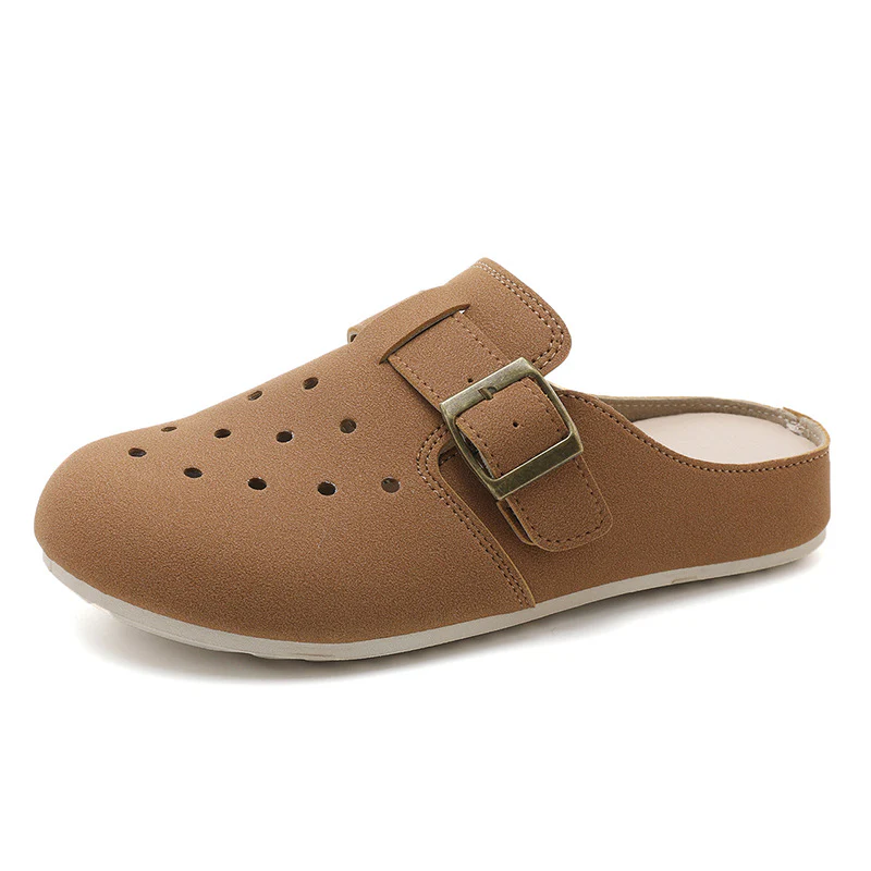 Damen Bequeme Clogs mit modischem Riemen und atmungsaktiver Obermaterialstruktur Heidi Mode - Image 5