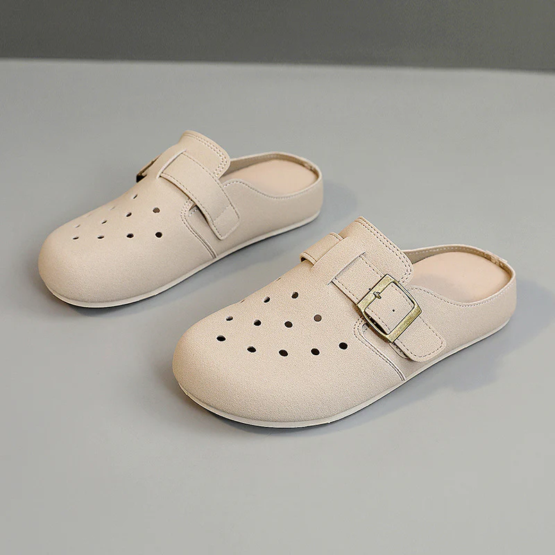 Damen Bequeme Clogs mit modischem Riemen und atmungsaktiver Obermaterialstruktur Heidi Mode - Image 6