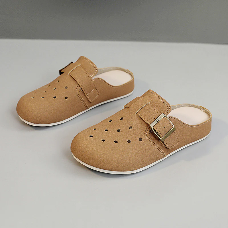 Damen Bequeme Clogs mit modischem Riemen und atmungsaktiver Obermaterialstruktur Heidi Mode - Image 7