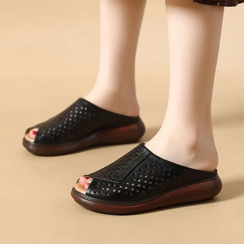 Damen Bequeme Clogs mit perforiertem Design und individuellem Tragekomfort Heidi Mode - Image 3