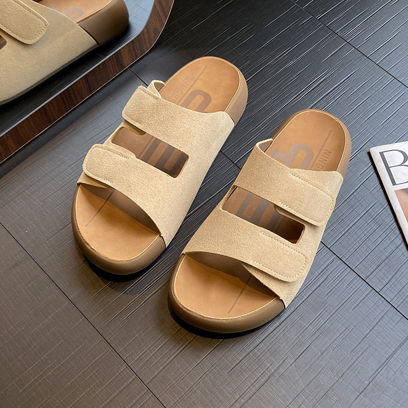 Damen Bequeme Clogs mit verstellbaren Klettverschlüssen und anatomischem Fußbett Heidi Mode - Image 2