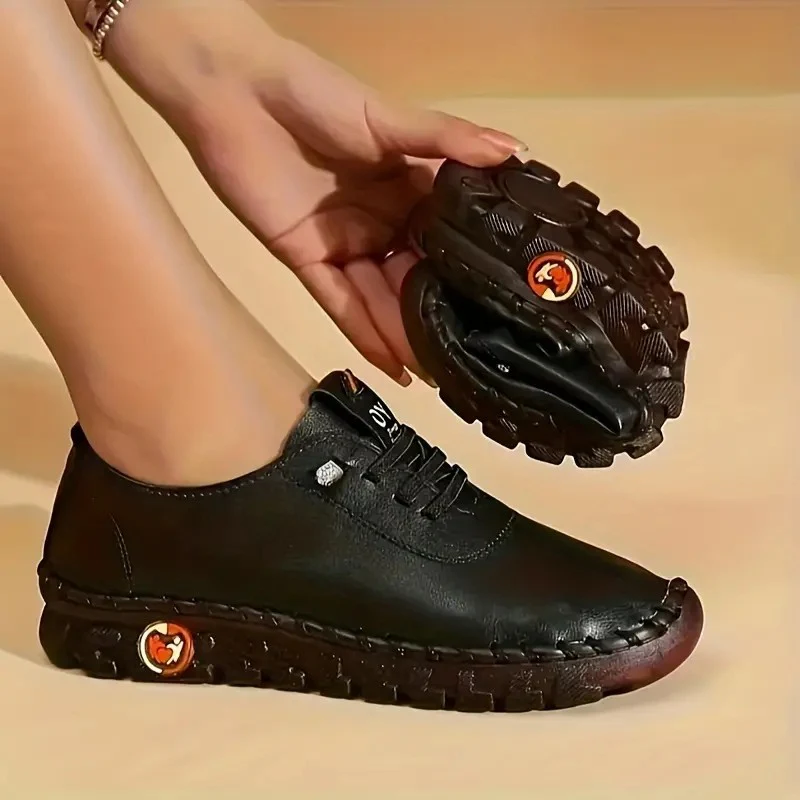 Damen Bequeme Falt-Sneaker aus hochwertigem Leder Heidi Mode - Image 6