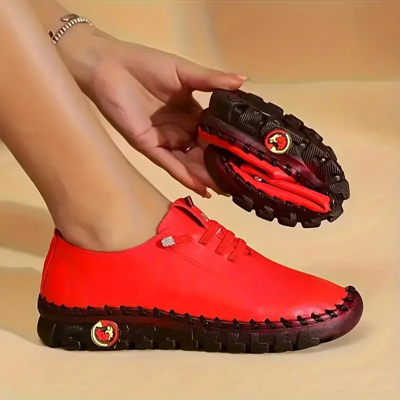 Damen Bequeme Falt-Sneaker aus hochwertigem Leder Heidi Mode - Image 7