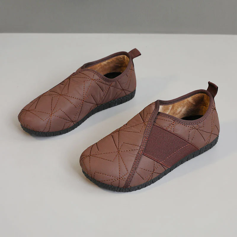 Damen Bequeme Fleece Slippers mit praktischem Einstieg und rutschfester Sohle Heidi Mode - Image 8