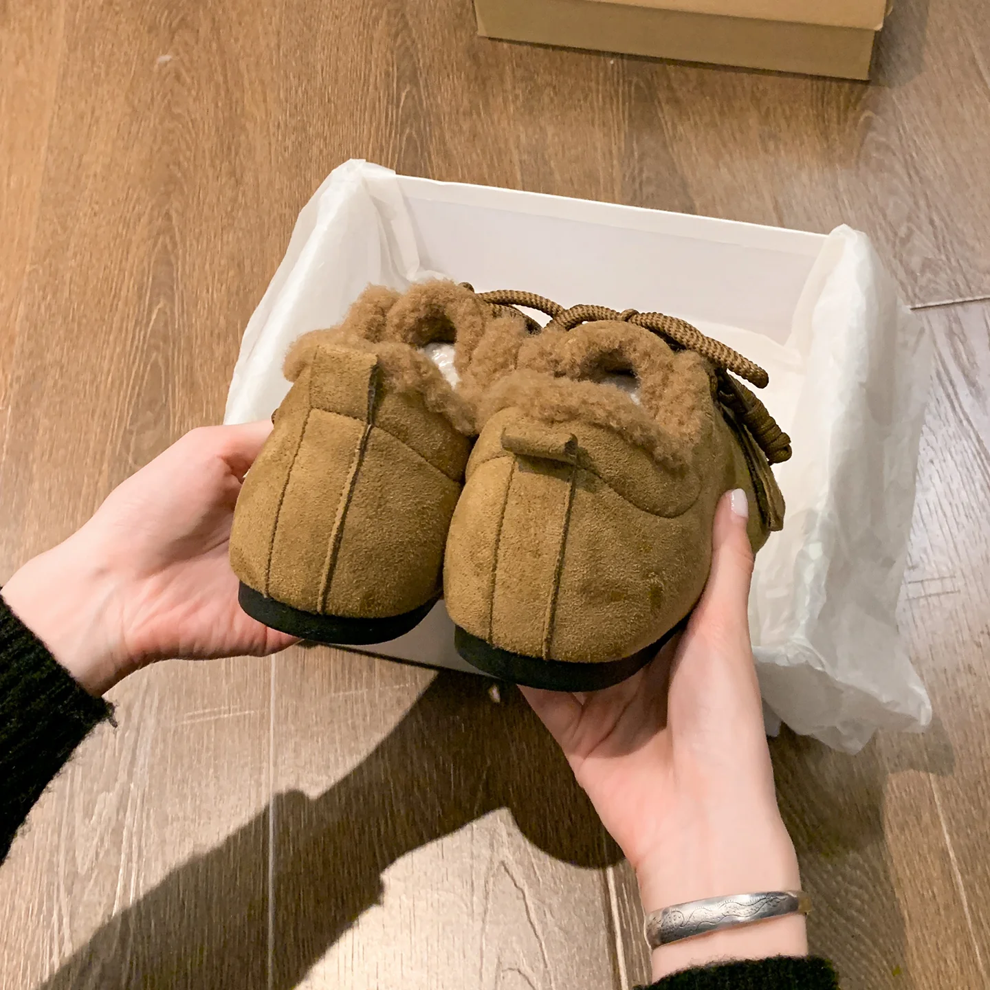 Damen Bequeme Fleece-Sneaker mit flauschigem Innenfutter Heidi Mode - Image 4