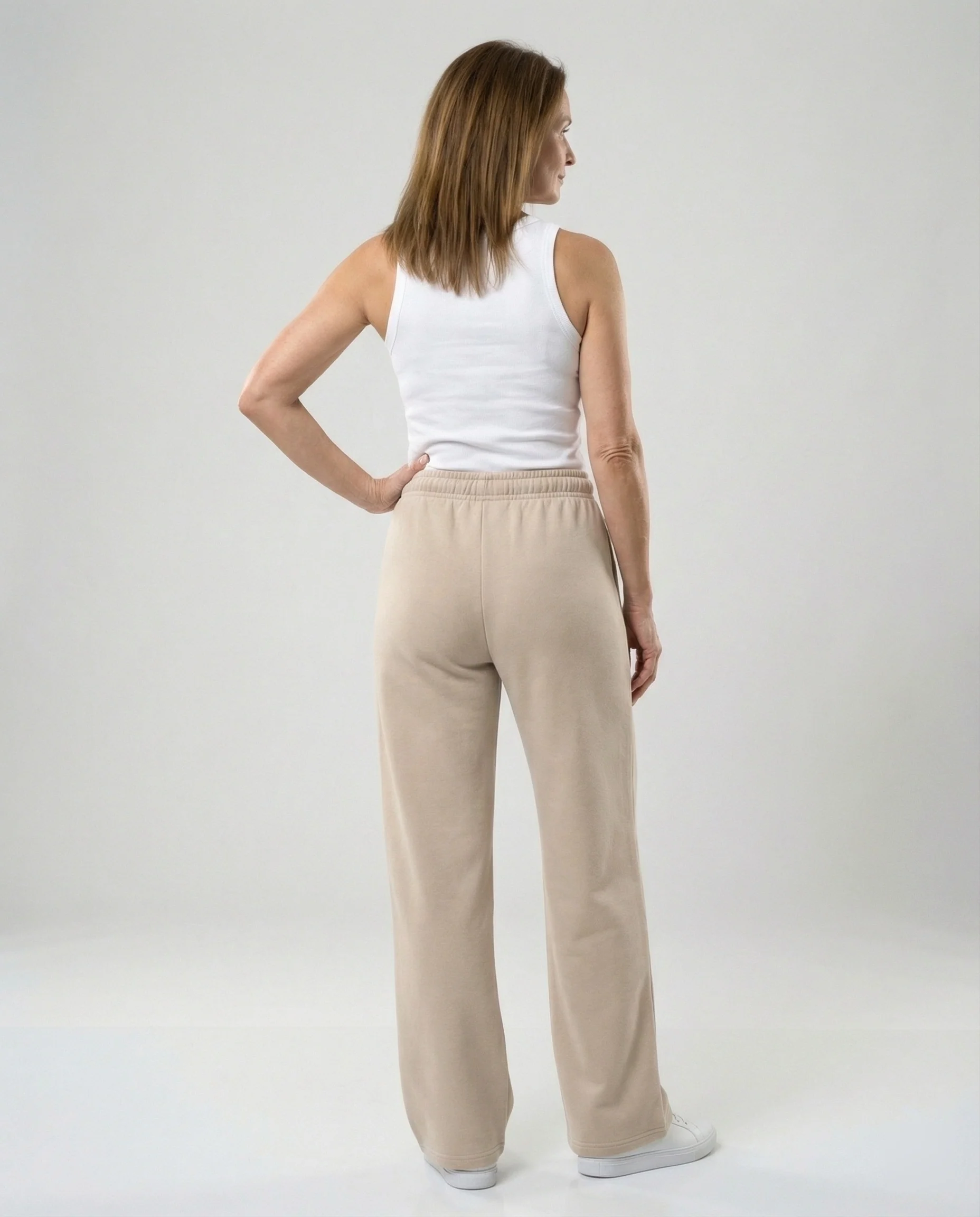 Damen Bequeme Freizeit-Hose mit weitem Bein - Image 4