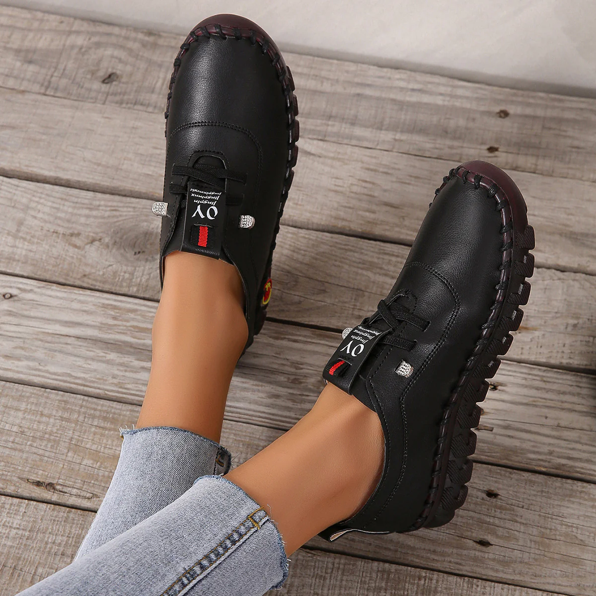Damen bequeme Freizeit-Schuhe mit rutschfester Sohle und atmungsaktiven Einsätzen Heidi Mode - Image 4