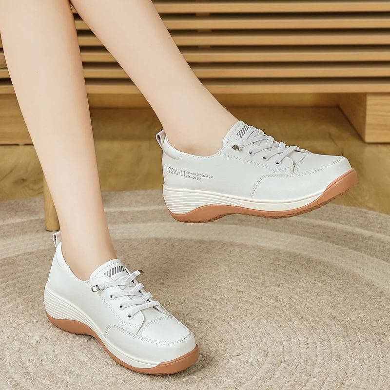 Damen Bequeme Freizeit-Sneaker mit stoßdämpfender Sohle Heidi Mode - Image 3