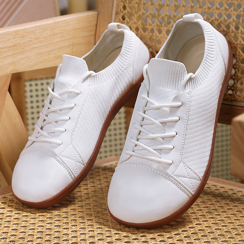 Damen Bequeme Freizeitschuhe mit elastischem Schnürsystem und flexiblem Obermaterial Heidi Mode - Image 6