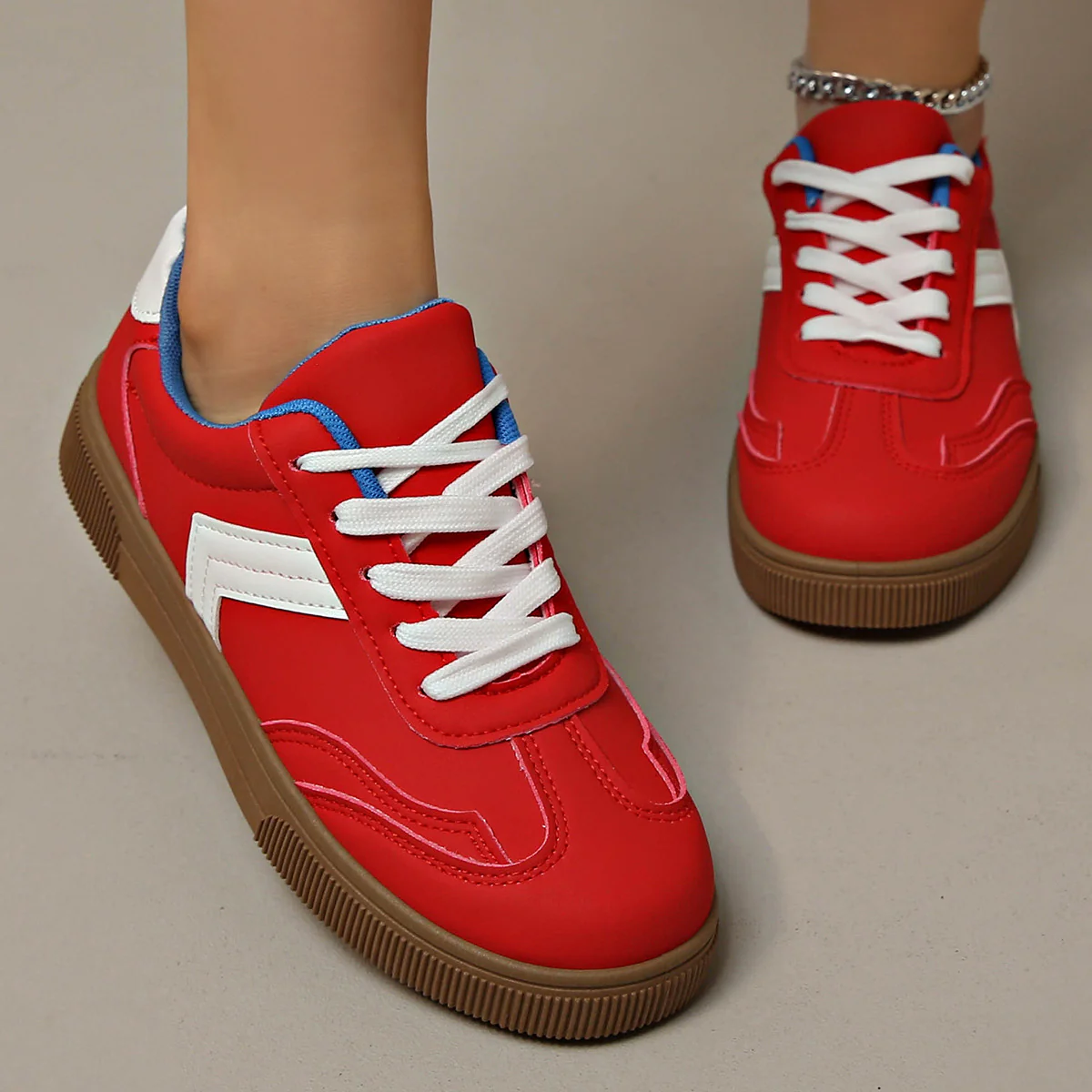 Damen Bequeme Freizeitsneaker mit trendigem Obermaterial Heidi Mode - Image 3