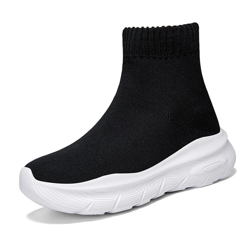 Damen Bequeme High-Top Sneakers mit elastischem Strick-Obermaterial Heidi Mode - Image 5