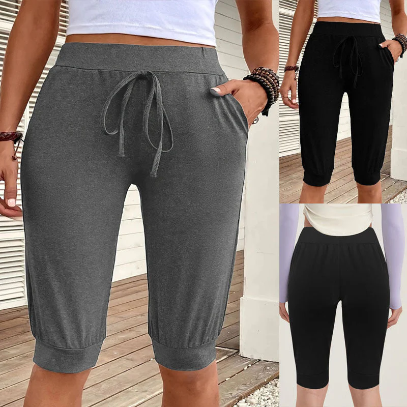 Damen Bequeme Jersey-Shorts mit Elastischem Bund und Praktischen Seitentaschen Heidi-Mode - Image 5