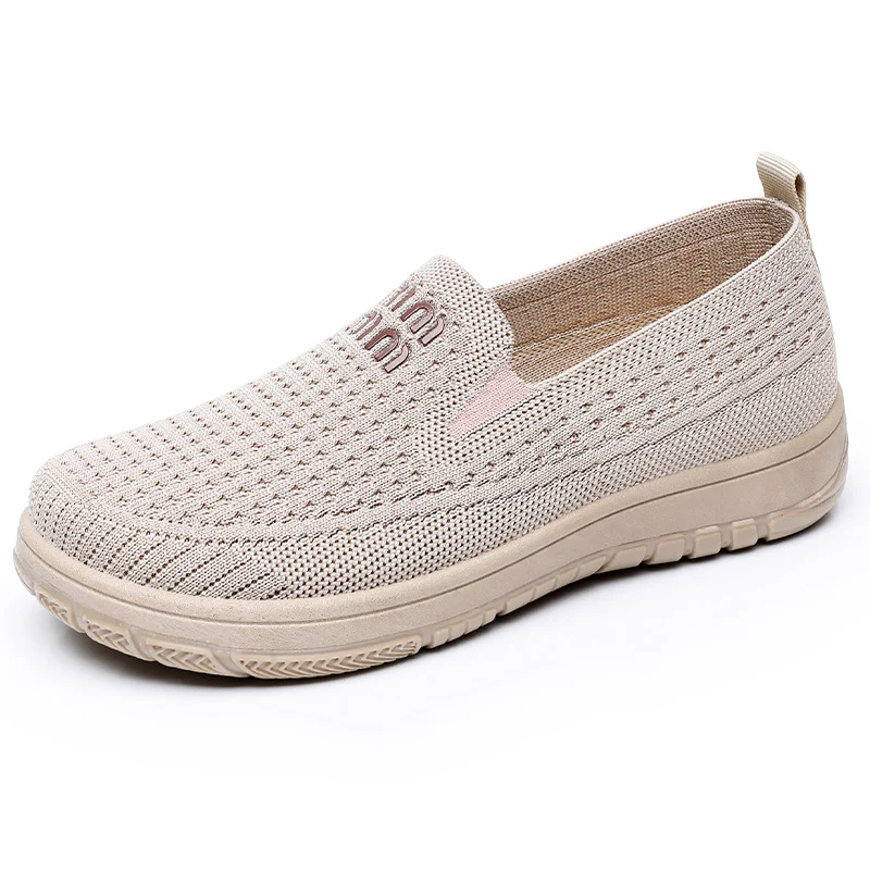 Damen Bequeme Komfort-Sneakers mit atmungsaktivem Strickdesign Heidi Mode - Image 4