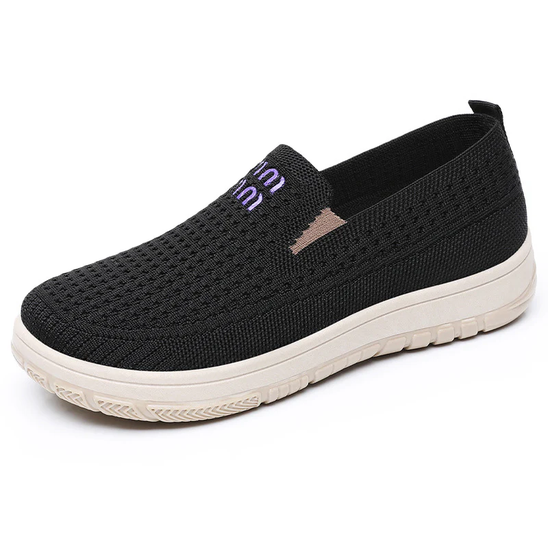 Damen Bequeme Komfort-Sneakers mit atmungsaktivem Strickdesign Heidi Mode - Image 6
